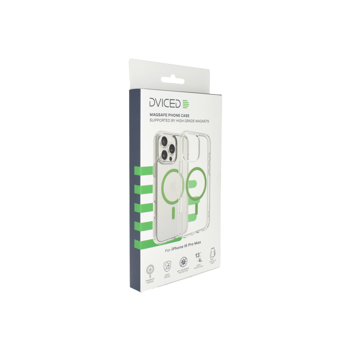 Magsafe калъф от Dviced за iPhone 16 Pro Max прозрачен, зелен - iSTYLE BG