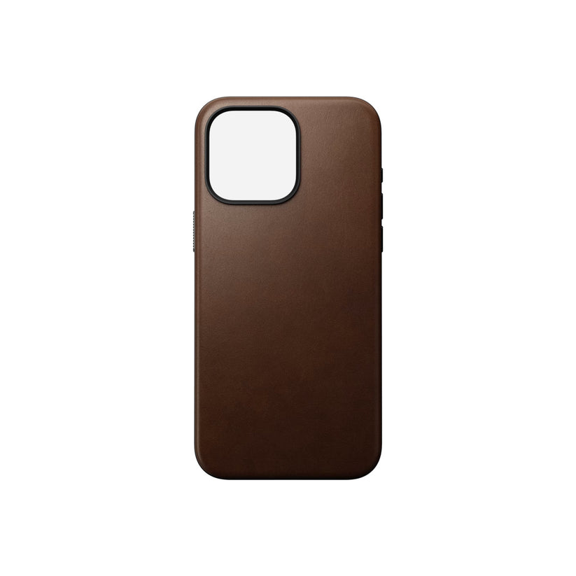 Nomad Modern Leather Case, brown - iPhone 15 Pro Max - iSTYLE BG
