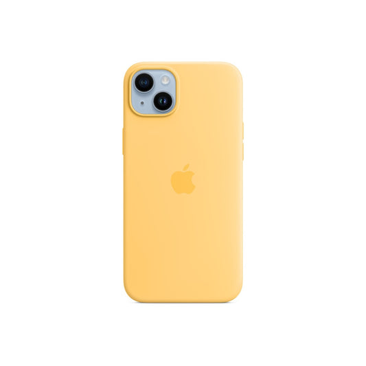 Apple iPhone 14 Plus Silicone Case with MagSafe - Sunglow - iSTYLE.bg