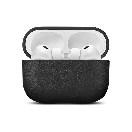 WOOLNUT Leather Case for AirPods Pro 3 - Black