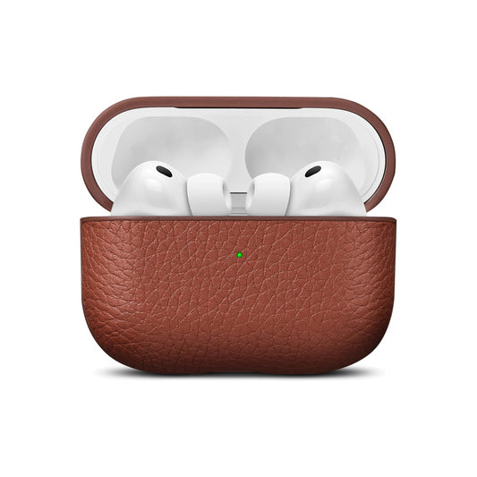 WOOLNUT Leather Case for AirPods Pro 3 - Cognac