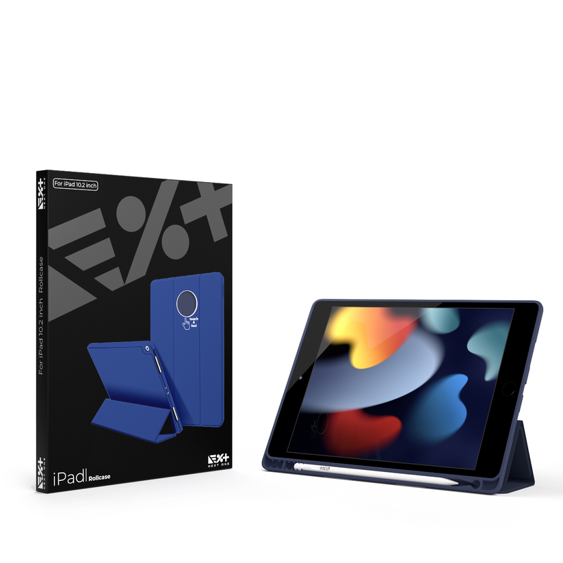 Кейс за iPad (9,8,7) от NEXT - Rollcase - син - iSTYLE BG