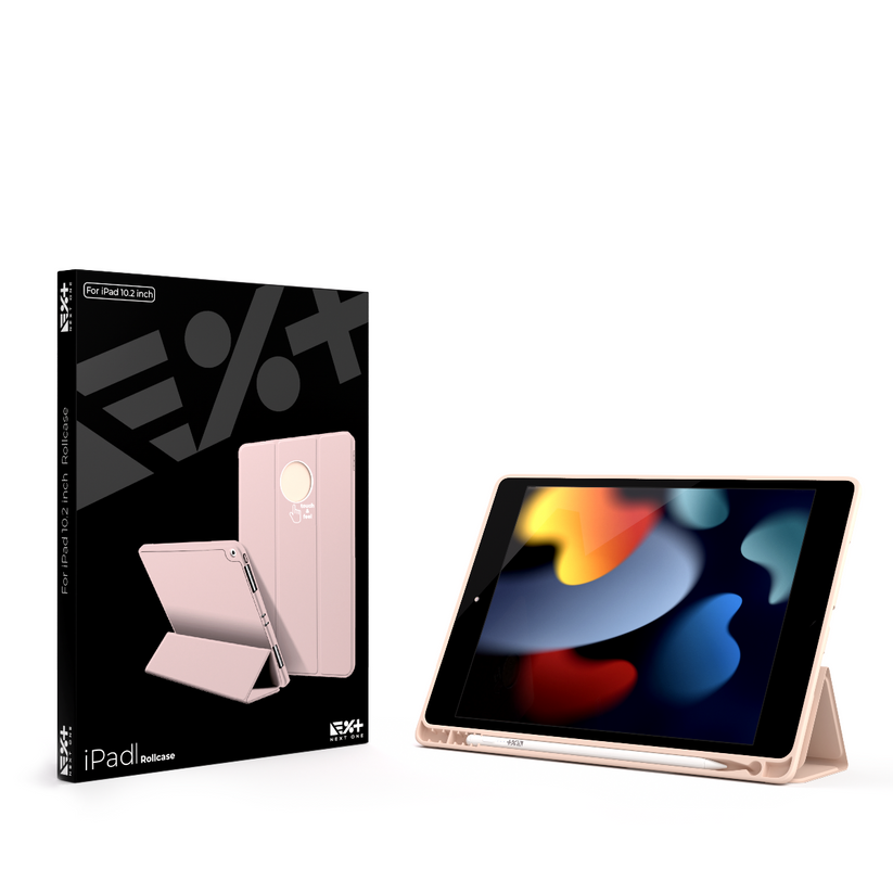 Кейс за iPad (9,8,7) от NEXT - Rollcase - розов - iSTYLE BG