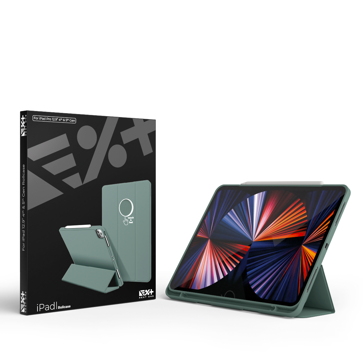 Кейс за iPad Pro 12,9 от NEXT - Rollcase - зелен - iSTYLE BG