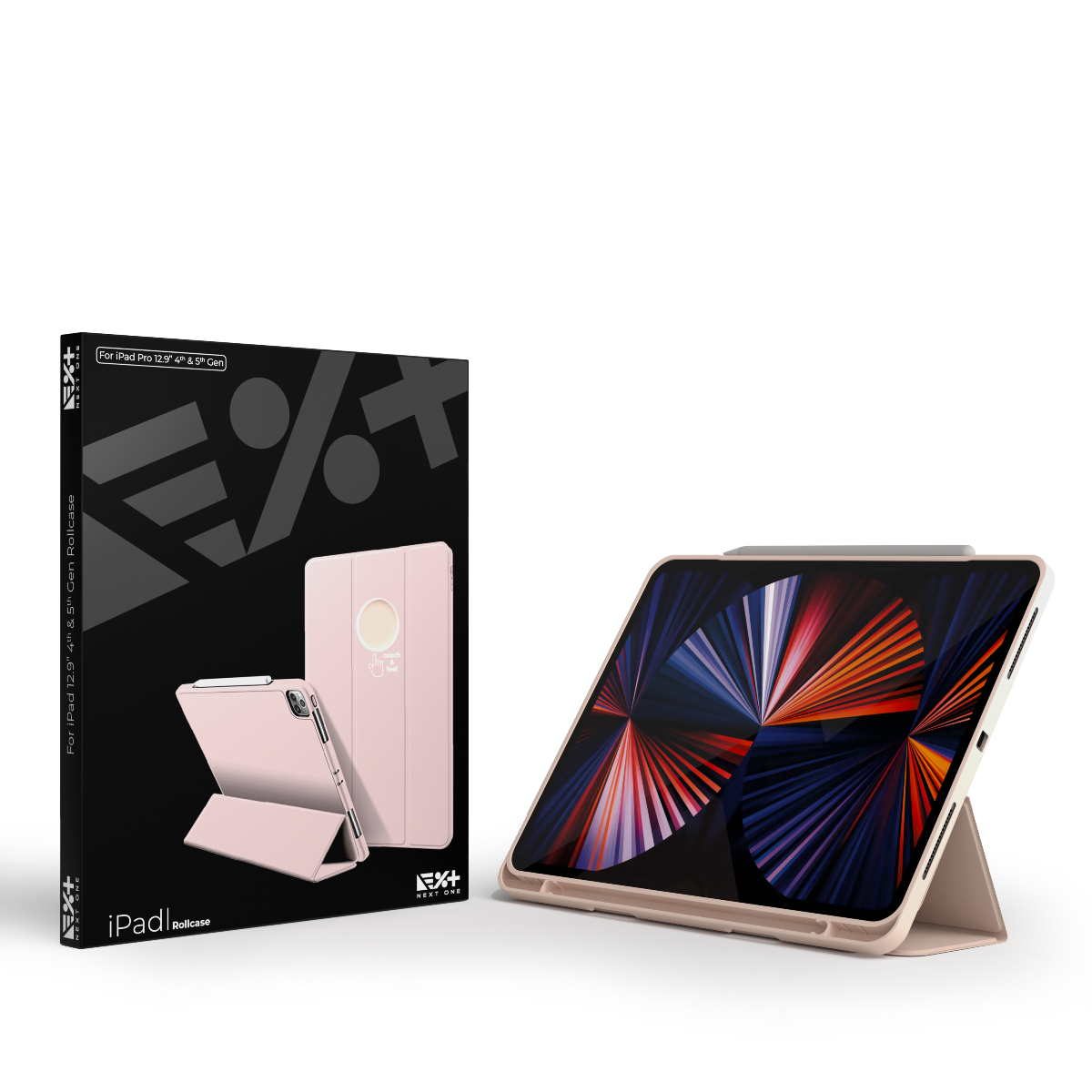 Кейс за iPad Pro 12,9 от NEXT - Rollcase - розов - iSTYLE BG