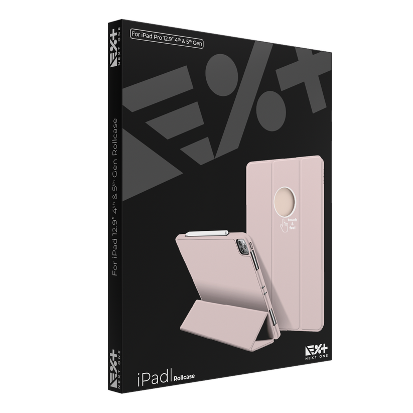 Кейс за iPad Pro 12,9 от NEXT - Rollcase - розов - iSTYLE BG