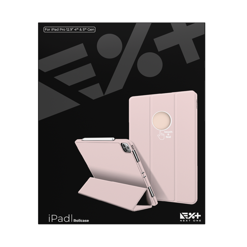 Кейс за iPad Pro 12,9 от NEXT - Rollcase - розов - iSTYLE BG