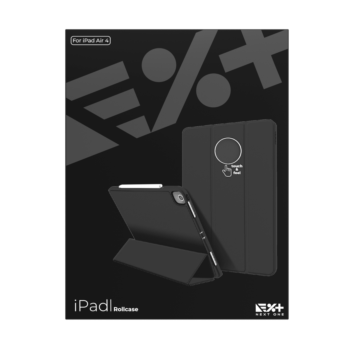 Кейс за iPad Air 4 и 5 от NEXT - Rollcase - черен - iSTYLE BG
