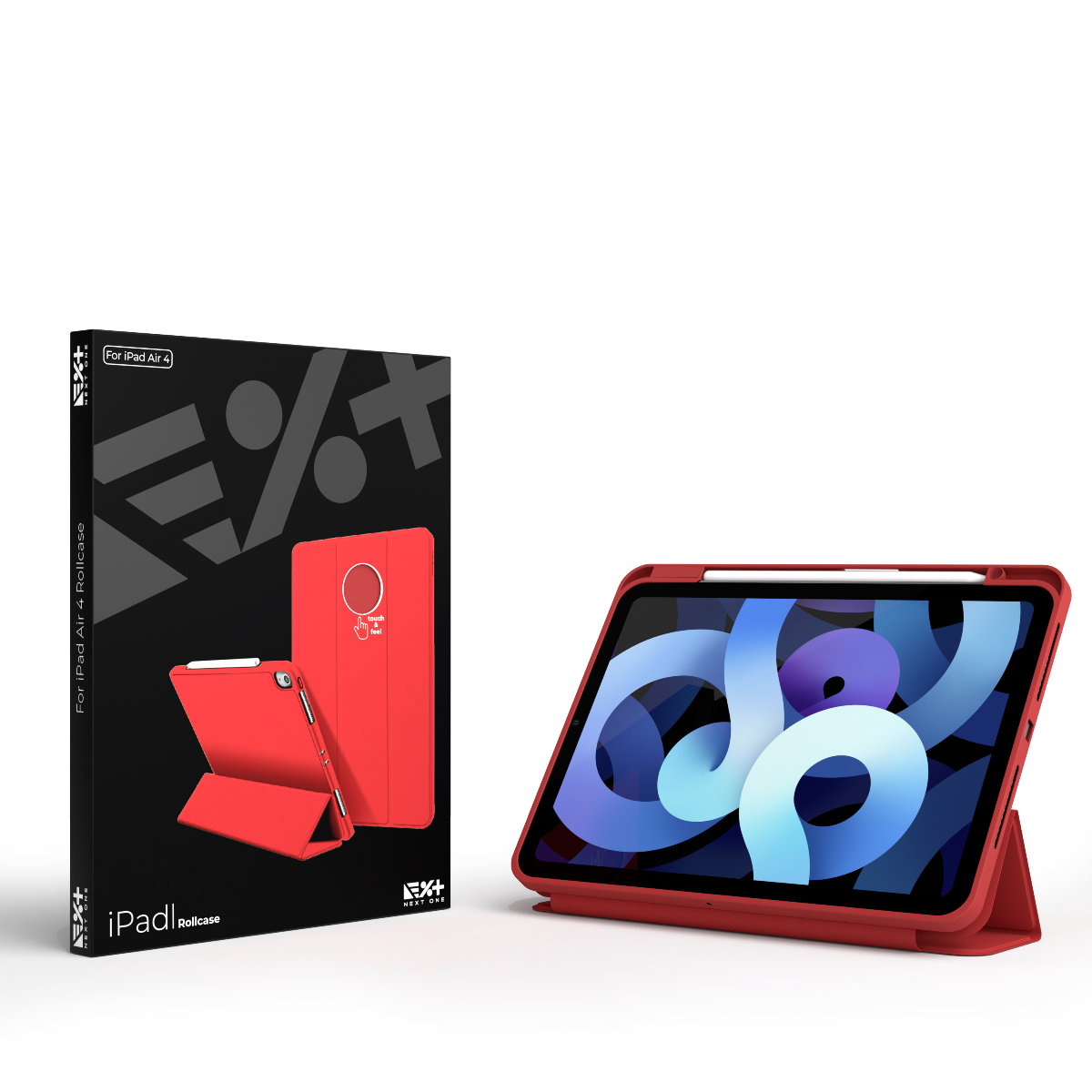 NEXT ONE RED ROLLCASE FOR IPAD AIR 4 - iSTYLE BG