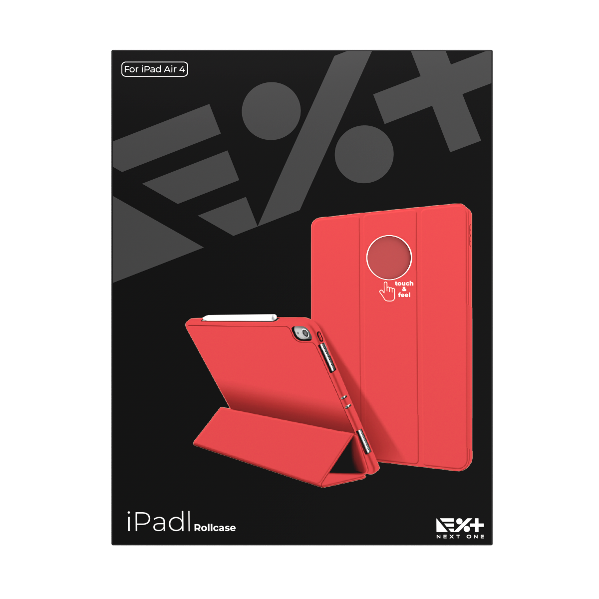 NEXT ONE RED ROLLCASE FOR IPAD AIR 4 - iSTYLE BG