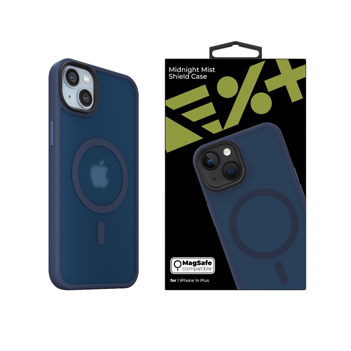Кейс от NEXT ONE - модел MIST SHIELD за iPhone 14 Plus с MagSafe син - iSTYLE BG