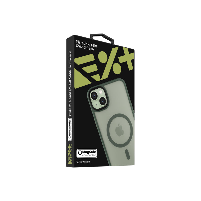 NEXT ONE mist shield case MagSafe compatible for iPhone 15 | Pistachio - iSTYLE BG