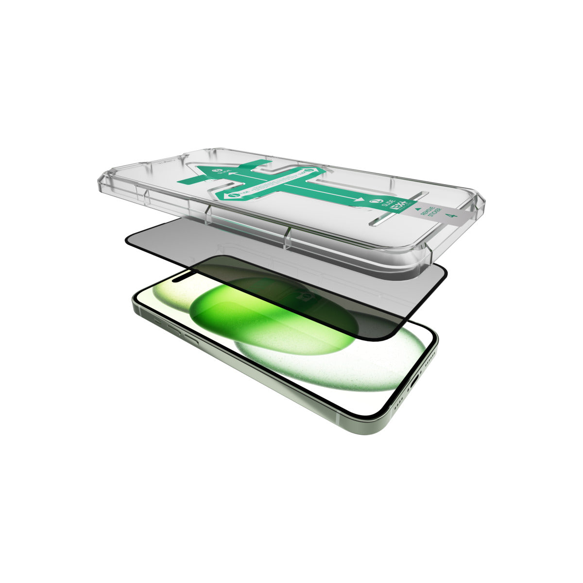 NEXT ONE ALL-ROUNDER PRIVACY GLASS SCREEN PROTECTOR FOR IPHONE 15 - iSTYLE BG