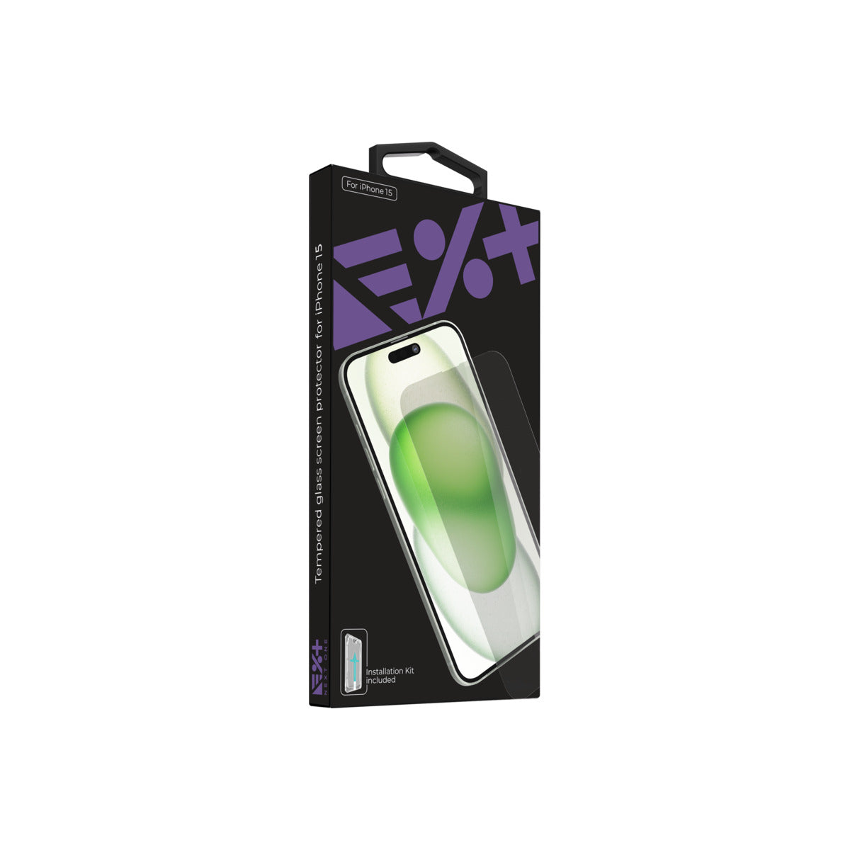 NEXT ONE Tempered glass screen protector for iPhone 15 - iSTYLE BG