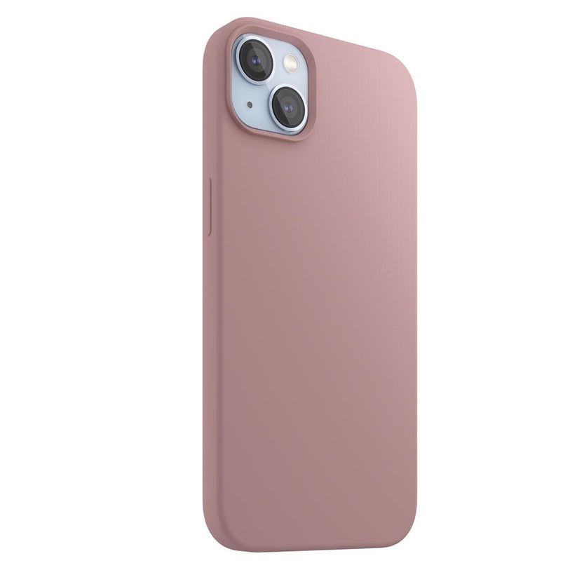 NEXT ONE silicone case MagSafe compatible for iPhone 15 Plus | Pink - iSTYLE BG