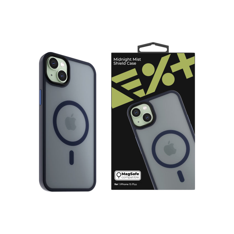 NEXT ONE mist shield case MagSafe compatible for iPhone 15 Plus | Midnight - iSTYLE BG