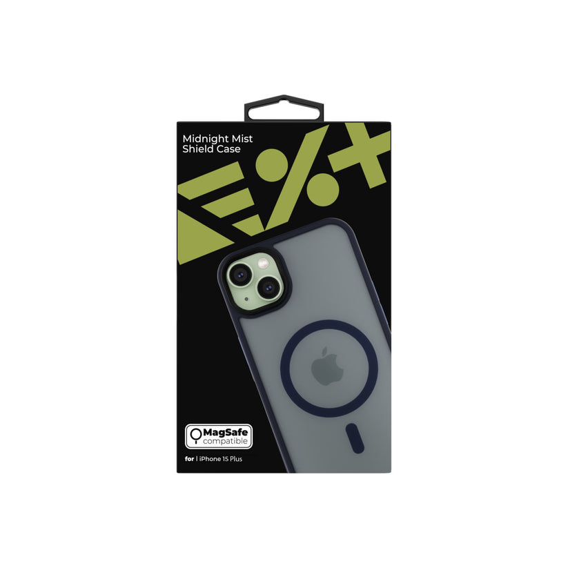 NEXT ONE mist shield case MagSafe compatible for iPhone 15 Plus | Midnight - iSTYLE BG
