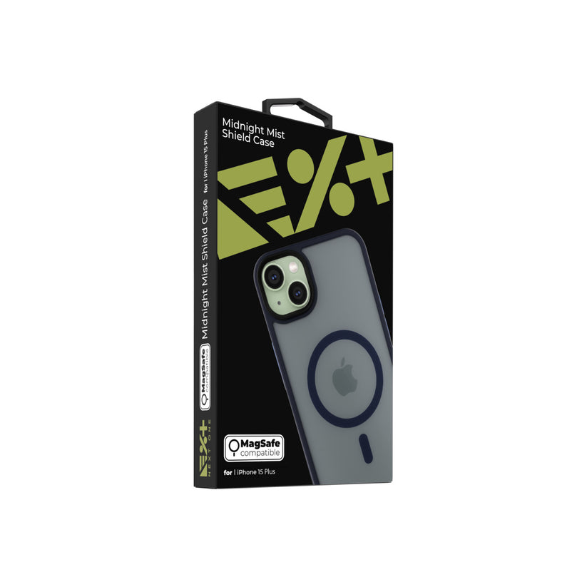 NEXT ONE mist shield case MagSafe compatible for iPhone 15 Plus | Midnight - iSTYLE BG