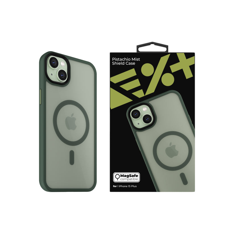 NEXT ONE mist shield case MagSafe compatible for iPhone 15 Plus | Pistachio - iSTYLE BG