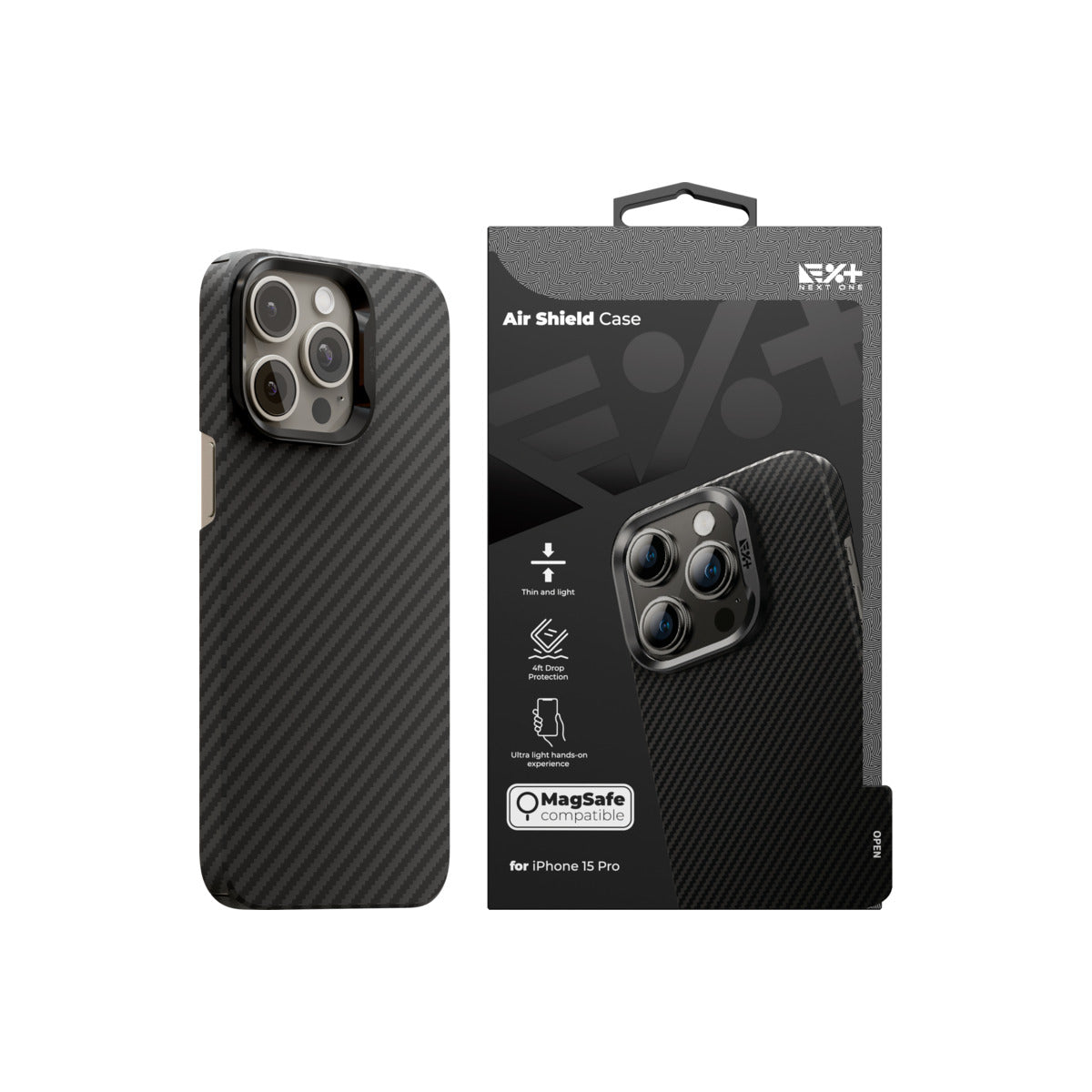 Кейс за iPhone 15 Pro от NEXT ONE - AIRSHIELD - iSTYLE BG