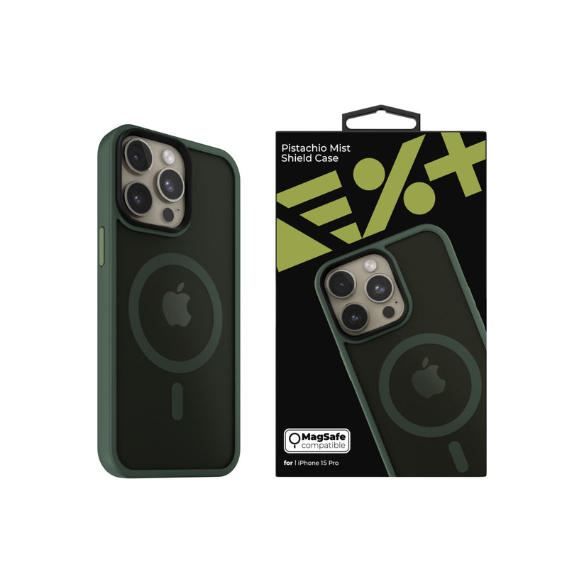 NEXT ONE mist shield case MagSafe compatible for iPhone 15 Pro | Pistachio - iSTYLE BG