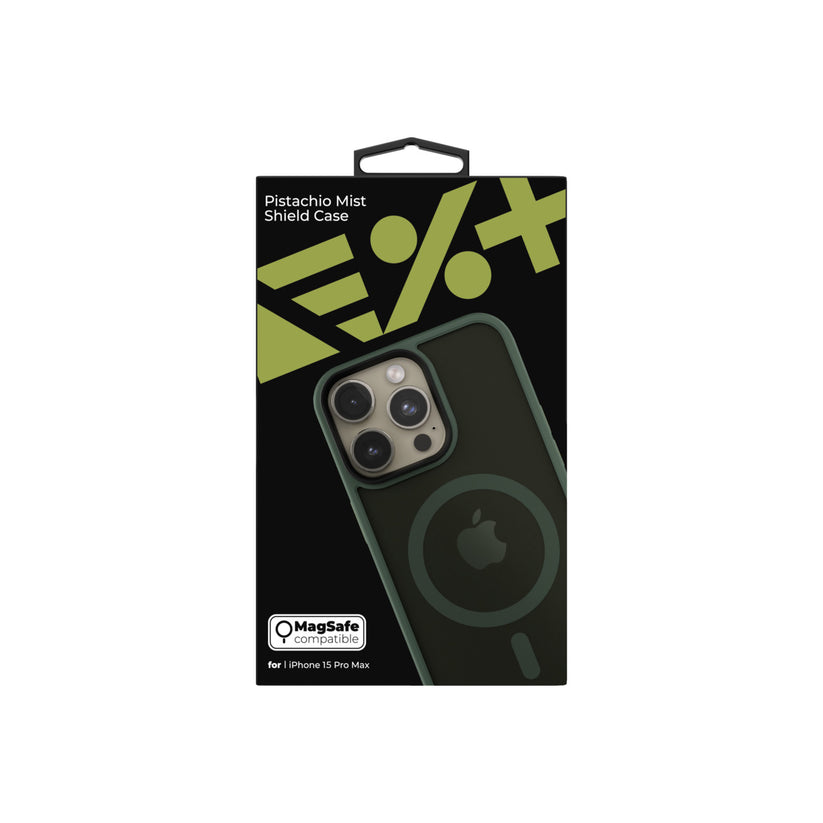 NEXT ONE mist shield case MagSafe compatible for iPhone 15 Pro Max | Pistachio - iSTYLE BG