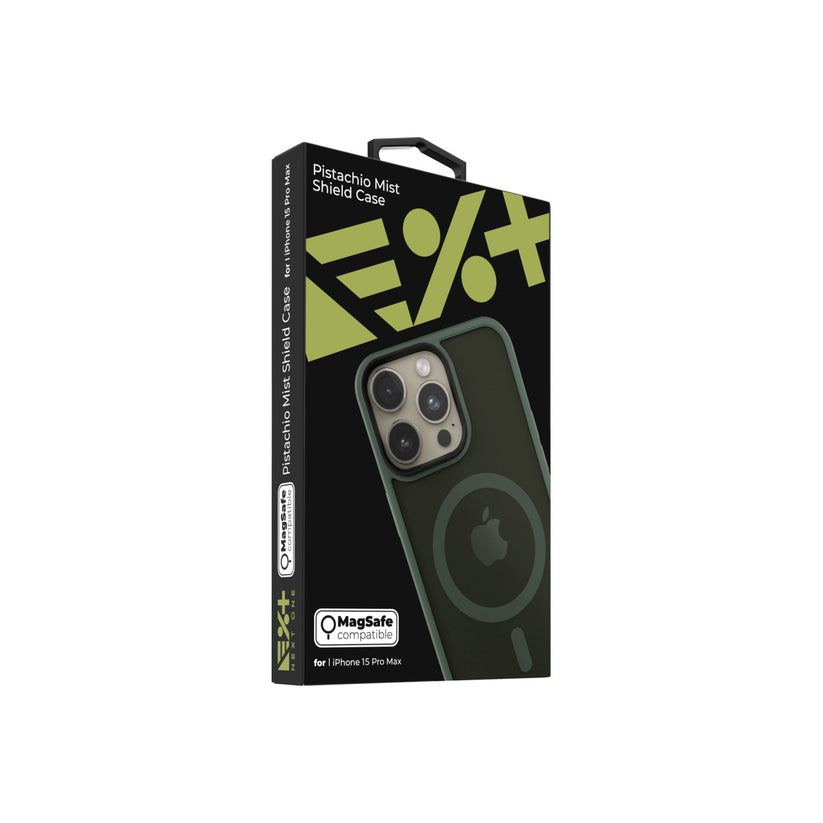 NEXT ONE mist shield case MagSafe compatible for iPhone 15 Pro Max | Pistachio - iSTYLE BG