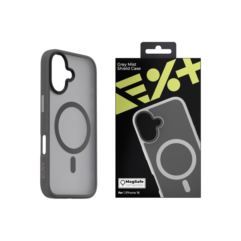 NEXT ONE GREY MIST SHIELD CASE FOR iPhone 16 | MAGSAFE COMPATIBLE - iSTYLE BG