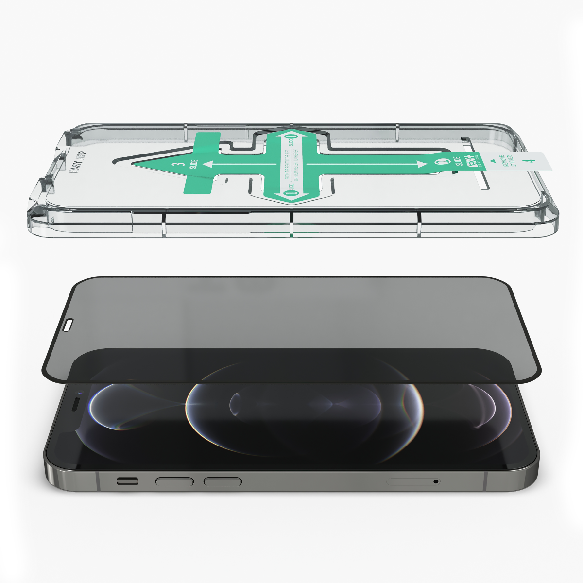 3D Privacy протектор за iPhone 12 Pro Max от NEXT ONE - iSTYLE BG