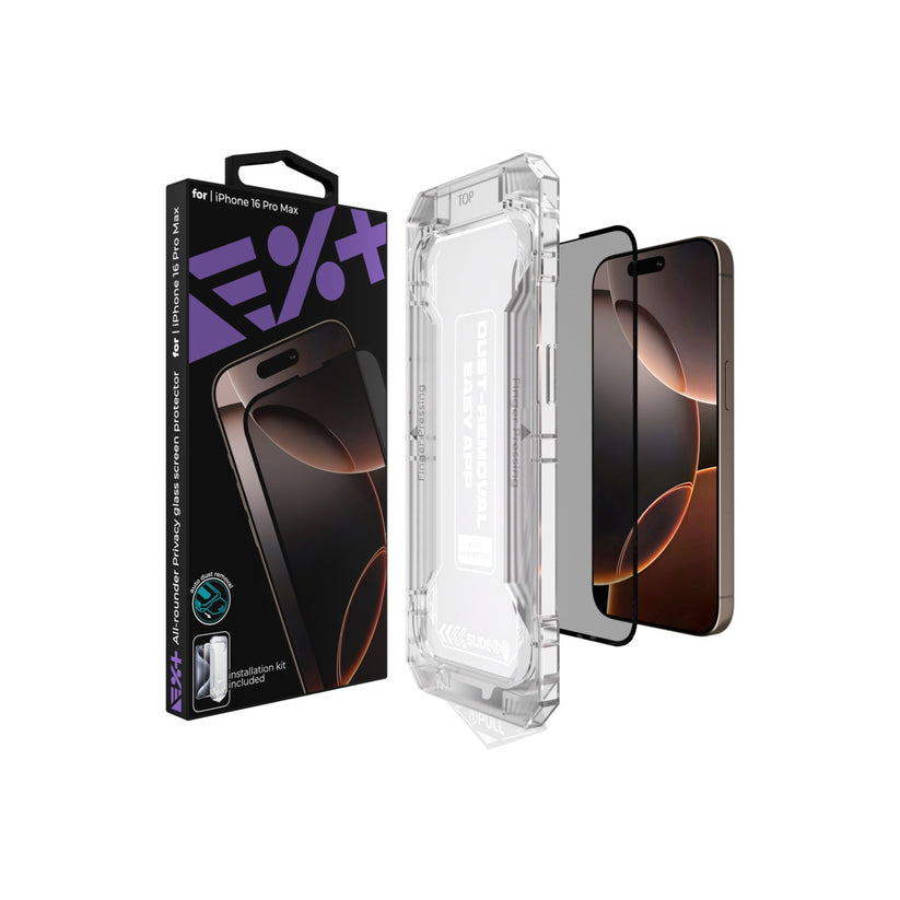 NEXT ONE All-rounder Privacy glass screen protector for iPhone 16 Pro Max - iSTYLE BG