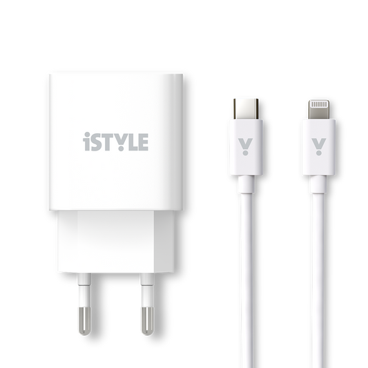 Комплект зарядно с кабел за iPhone от iStyle - iSTYLE BG