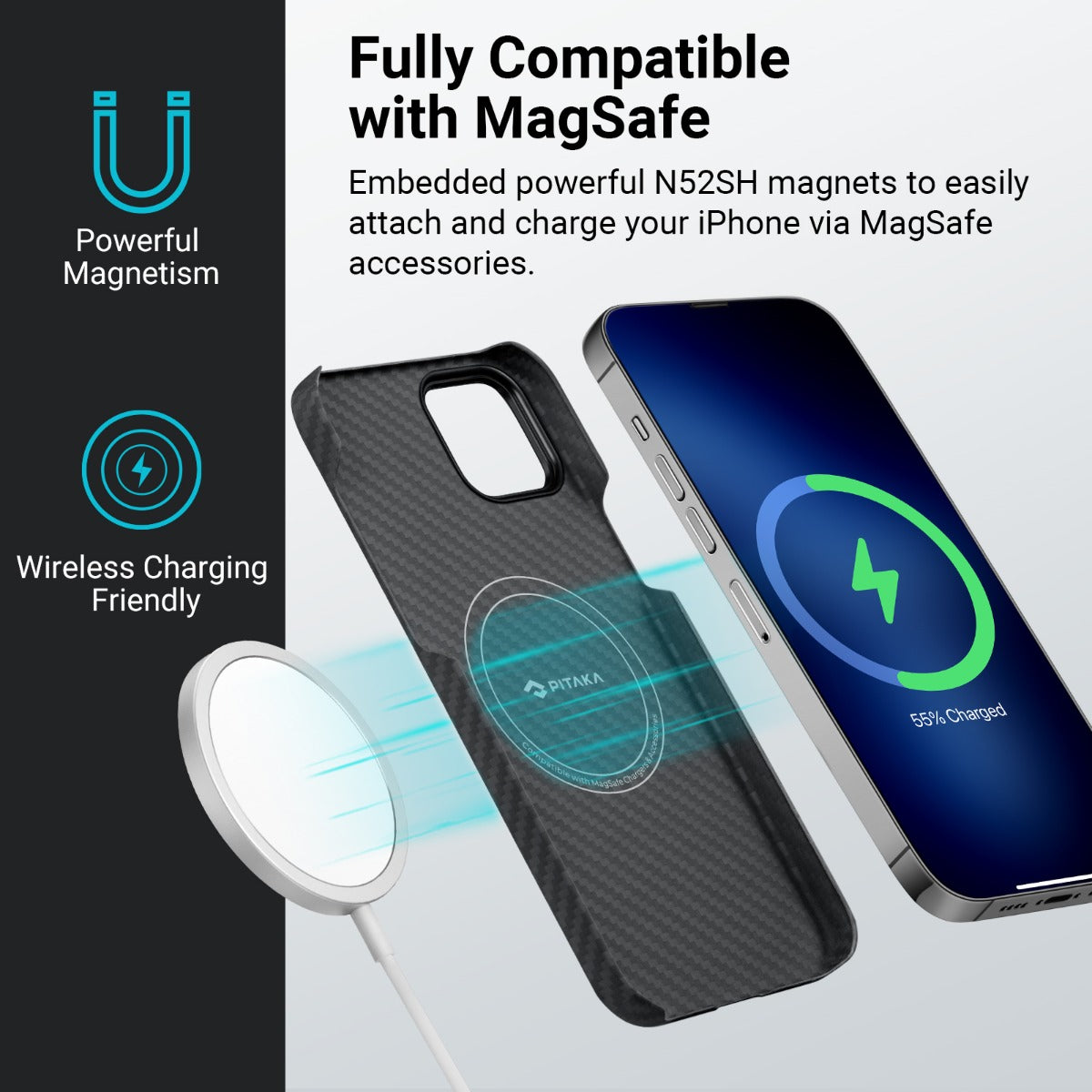 Кейс за iPhone 14 от Pitaka модел MagEZ 3 1500D черен - iSTYLE BG