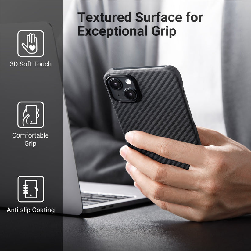 Черен кейс от Pitaka модел MagEZ 3 1500D за iPhone 14 Plus - iSTYLE BG