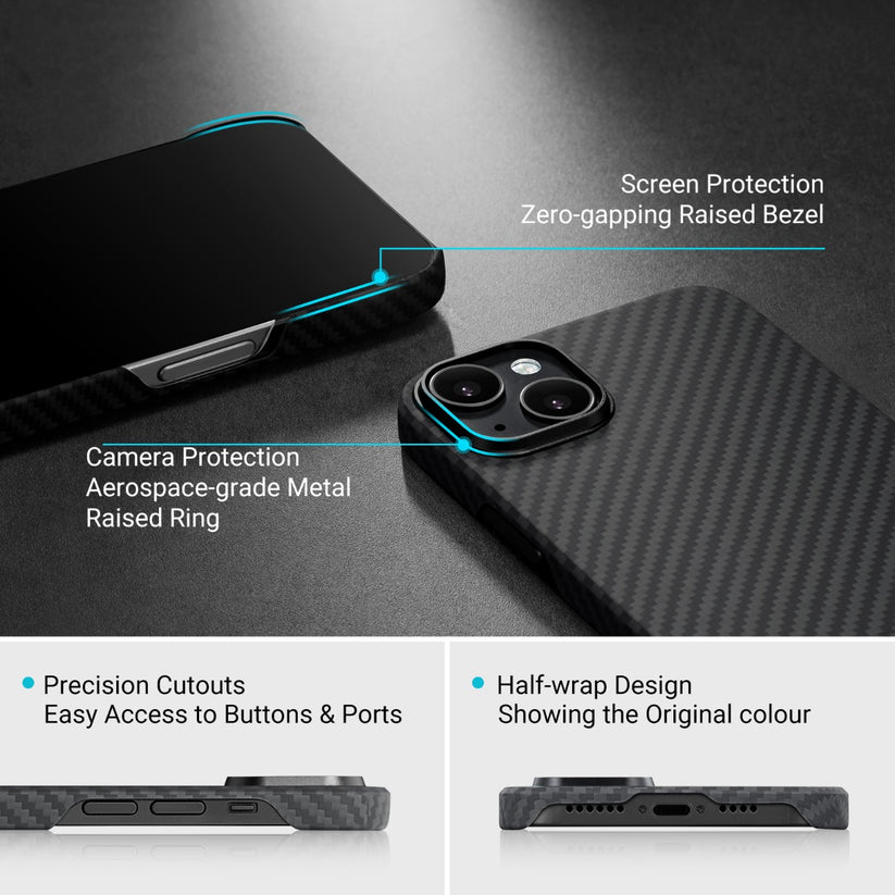 Черен кейс от Pitaka модел MagEZ 3 1500D за iPhone 14 Plus - iSTYLE BG