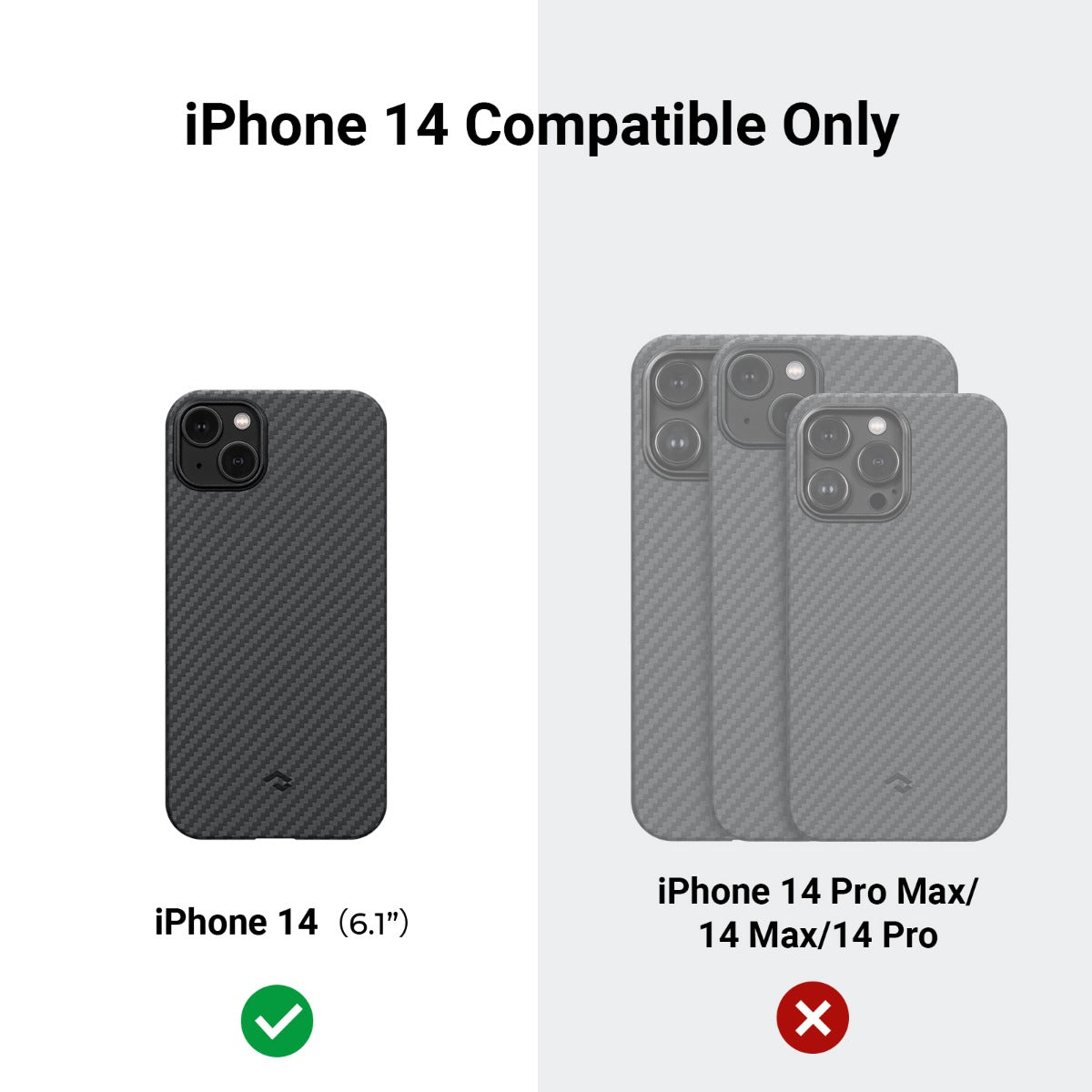 Кейс за iPhone 14 от Pitaka модел MagEZ 3 1500D черен - iSTYLE BG