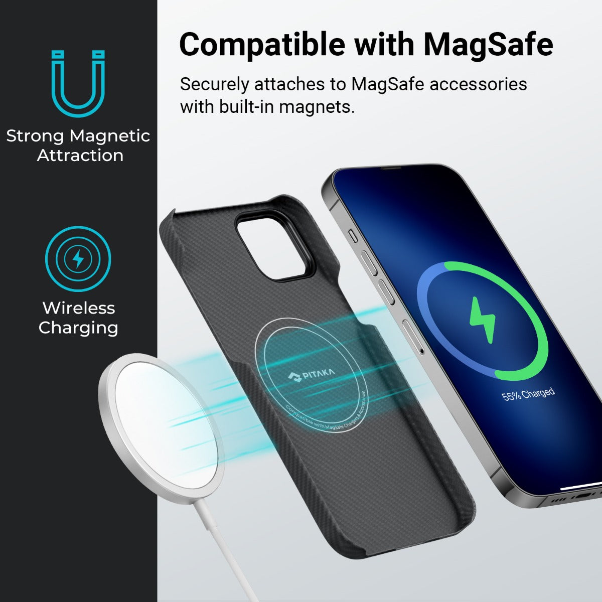 Кейс за iPhone 14 от Pitaka модел MagEZ 3 3600D сив - iSTYLE BG