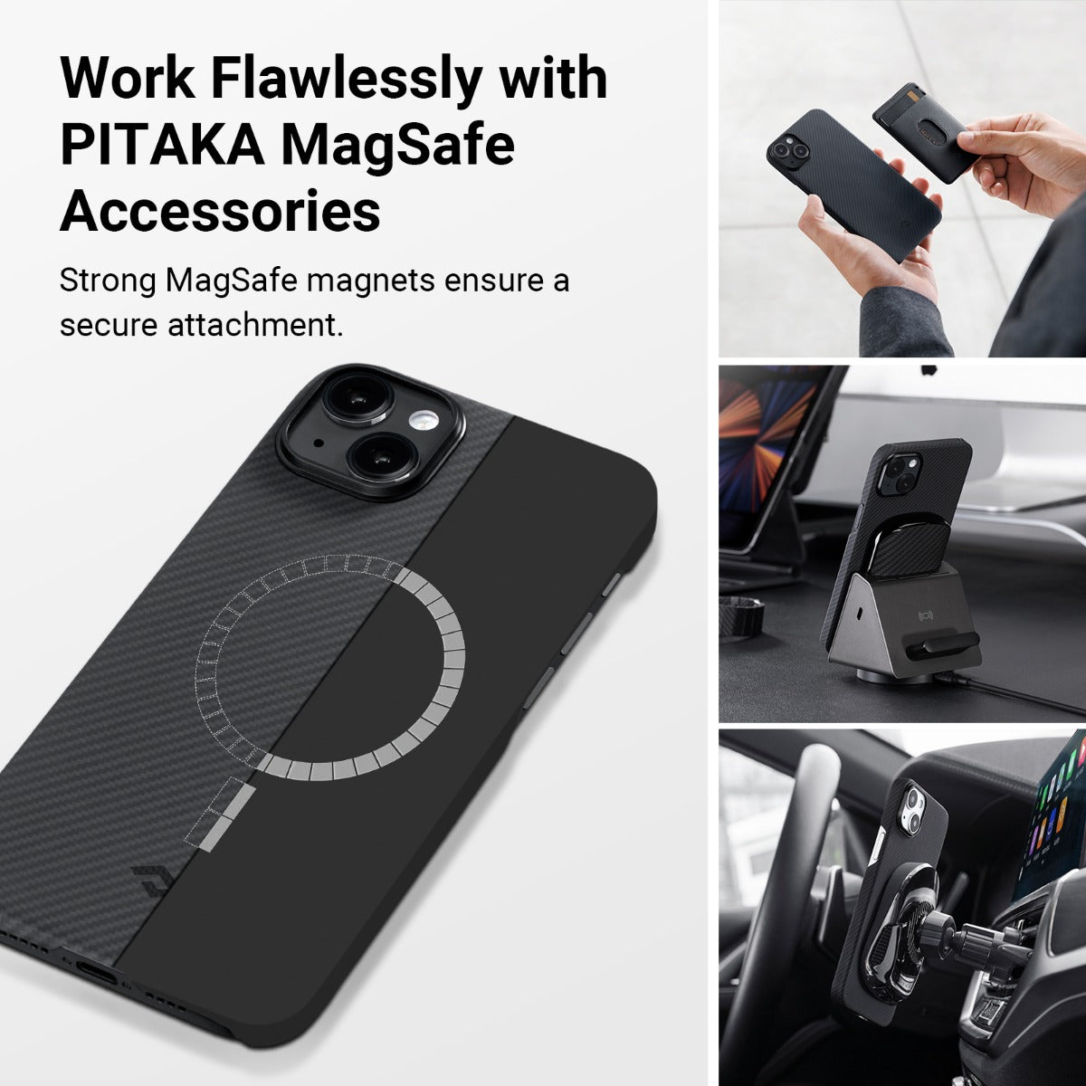Кейс за iPhone 14 от Pitaka модел MagEZ 3 3600D сив - iSTYLE BG