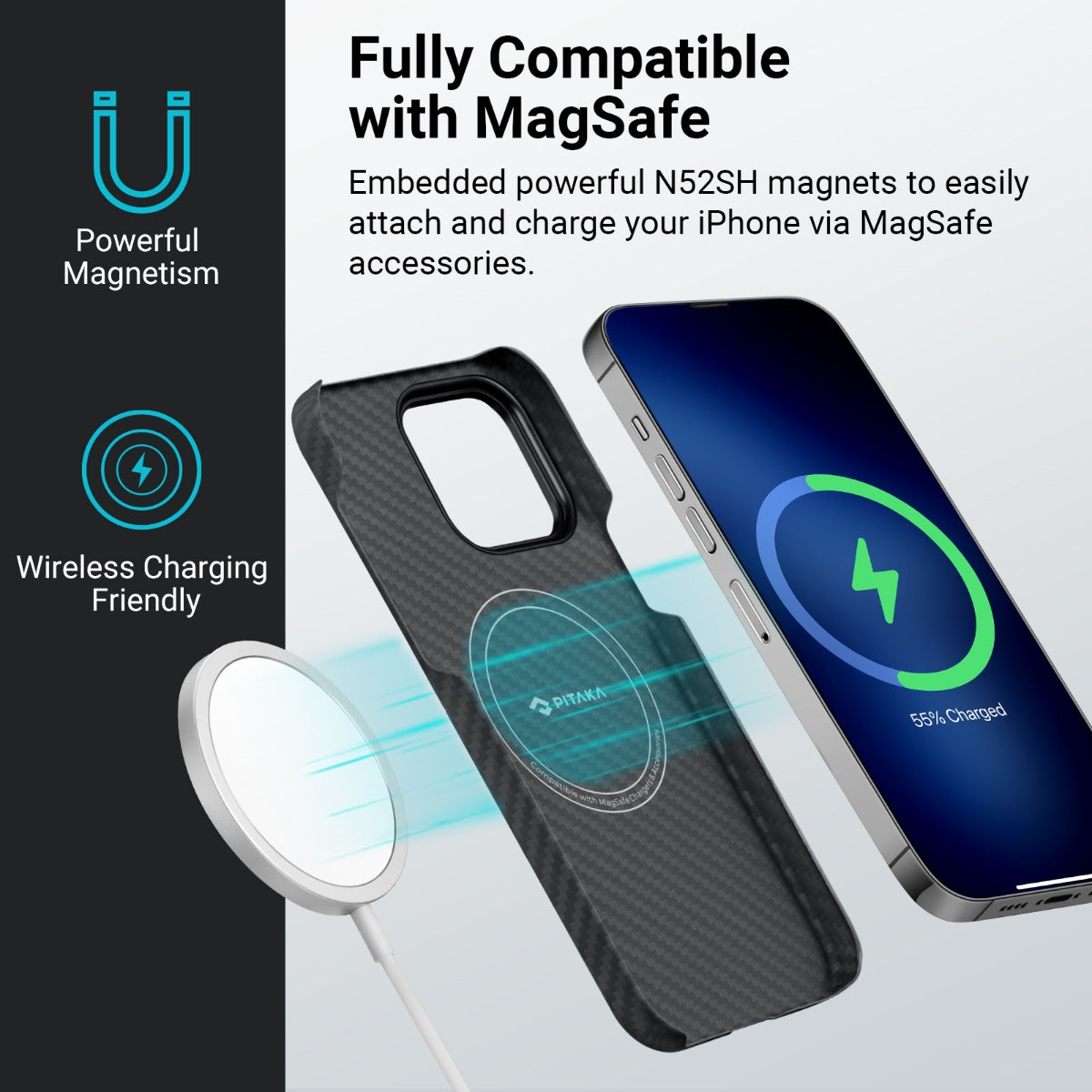 Черен кейс от Pitaka модел MagEZ 3 1500D за iPhone 14 Pro - iSTYLE BG