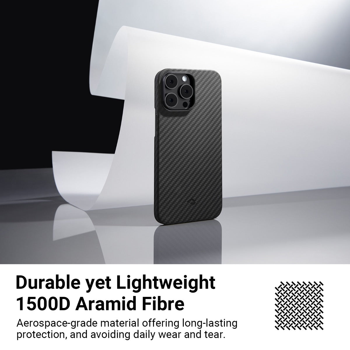 Черен кейс от Pitaka модел MagEZ 3 1500D за iPhone 14 Pro - iSTYLE BG