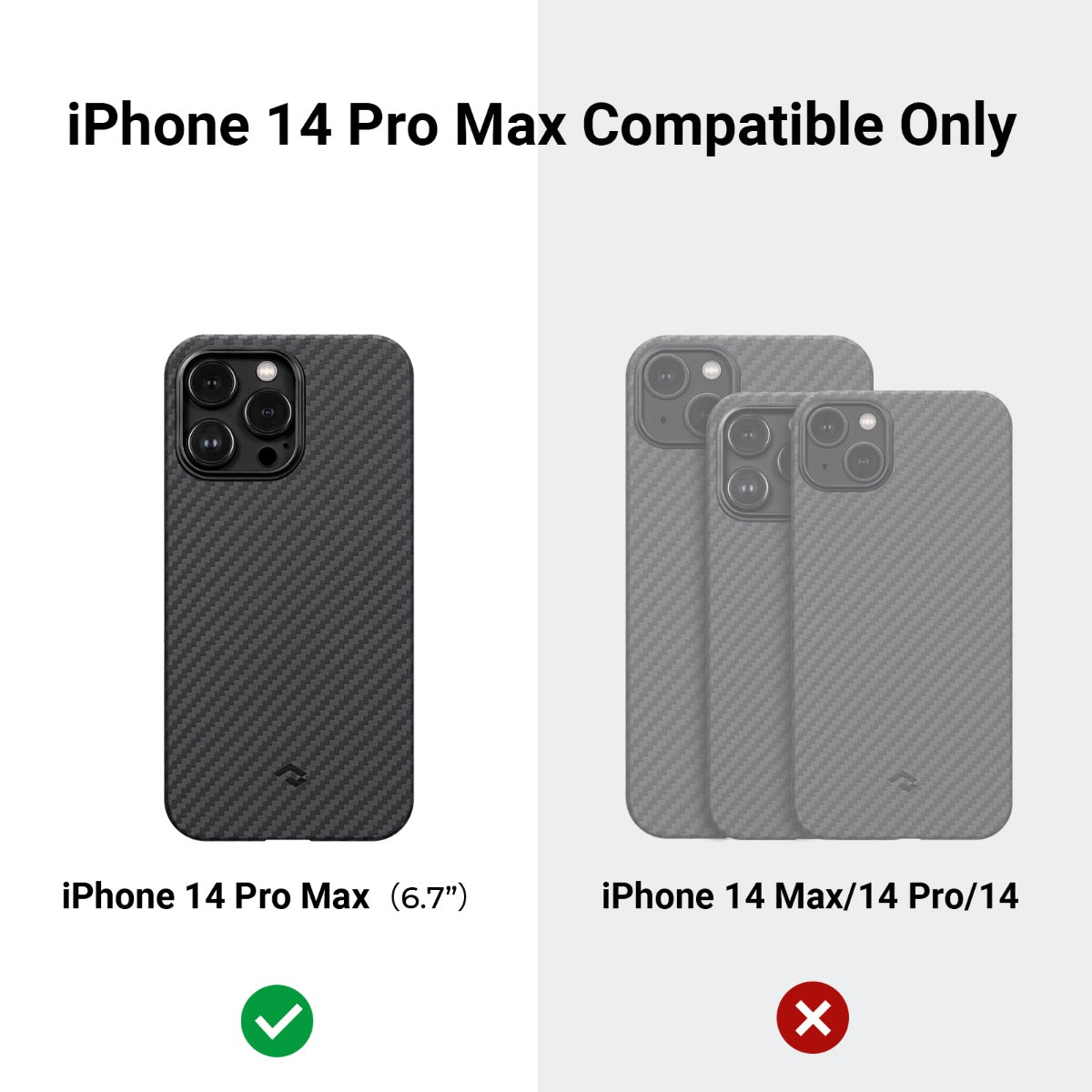 Черен кейс от Pitaka модел MagEZ 3 1500D за iPhone 14 Pro - iSTYLE BG