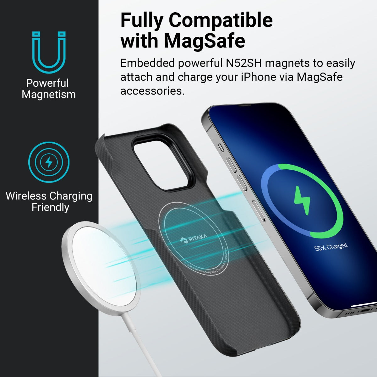 Черен кейс от Pitaka модел MagEZ 3 600D за iPhone 14 Pro - iSTYLE BG