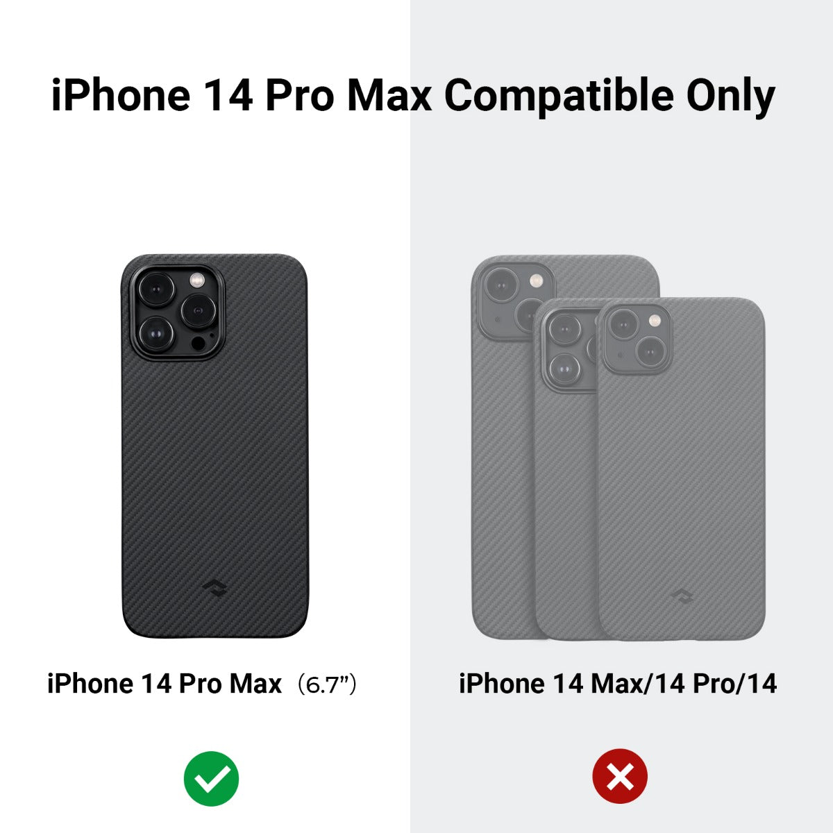 Черен кейс от Pitaka модел MagEZ 3 3 600D за iPhone 14 Pro Max - iSTYLE BG