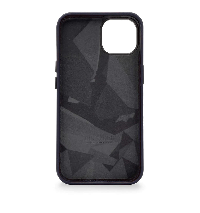Decoded Leather Backcover, navy - iPhone 14 Plus - iSTYLE BG