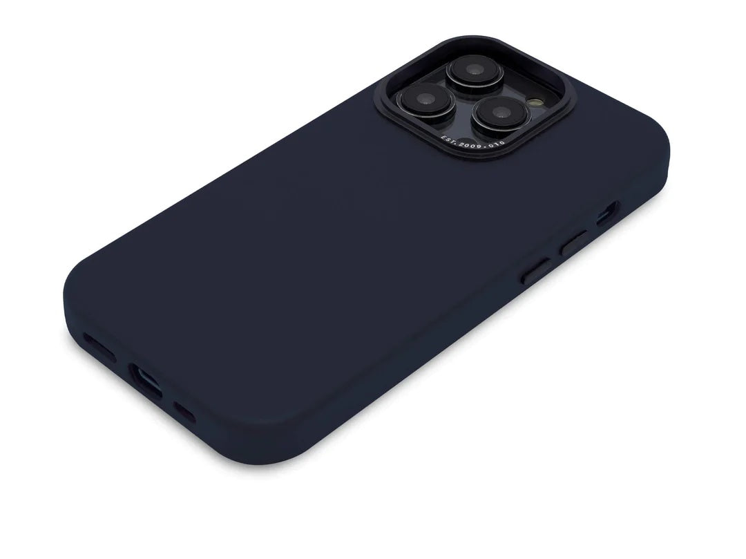 Decoded Leather BackCover, navy - iPhone 14 Pro - iSTYLE BG
