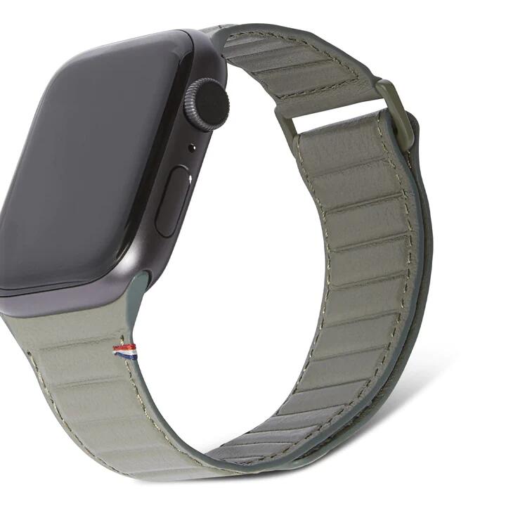 Каишка от Decoded - Leather Magnetic Traction Strap Series 41 мм - Olive - iSTYLE BG