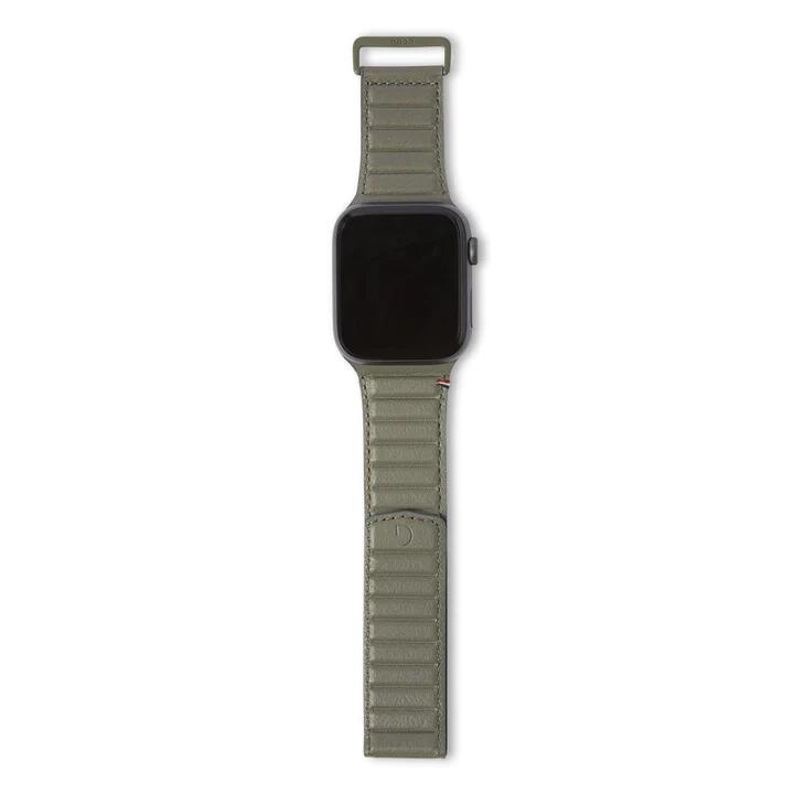Каишка от Decoded - Leather Magnetic Traction Strap Series 41 мм - Olive - iSTYLE BG