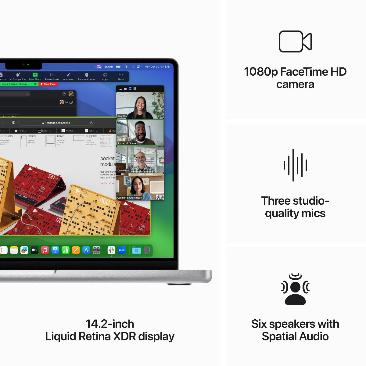 Демонстрационен MacBook Pro 14 с М3 чип с 8 ядрен CPU и 10 ядрен GPU | 8GB памет | 512GB SSD - Сребрист - iSTYLE BG