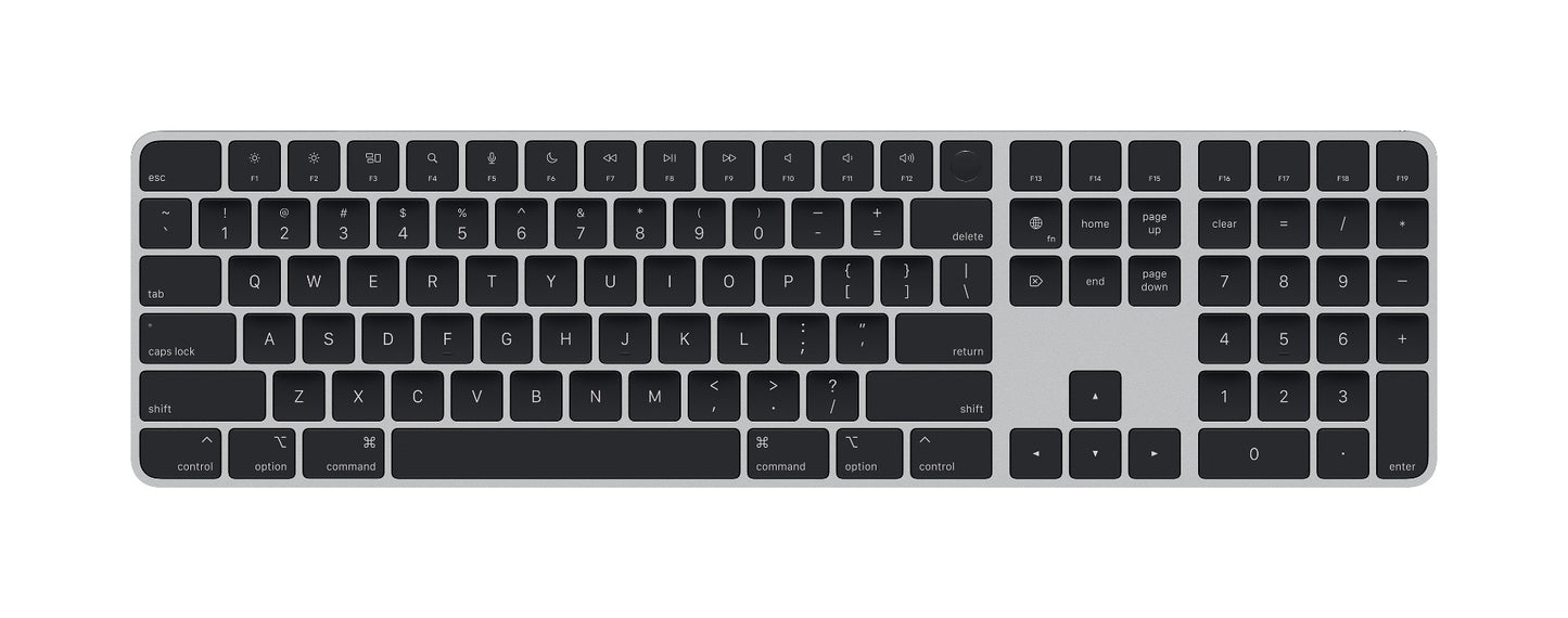 Демонстрационна Черна безжична клавиатура Apple Magic Keyboard с цифров пад и Touch ID - Int. English - iSTYLE BG