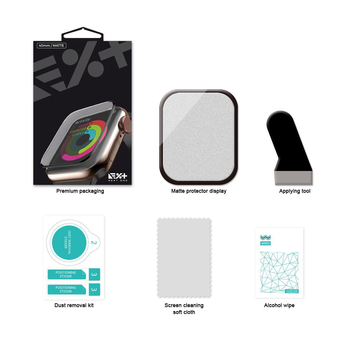 Next One Apple Watch 3D Screen Protector 40mm Matte - iSTYLE BG