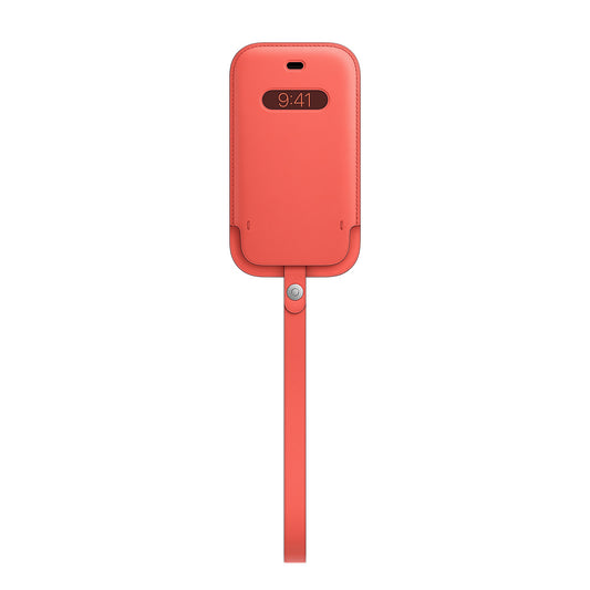 Apple iPhone 12 mini Leather Sleeve with MagSafe - Pink Citrus (Seasonal Nov 2020) - iSTYLE BG